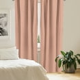 thumbnail image 3 of Ambesonne Peach Window Curtains, Abstract European Design, Each 28" W x 84" L, Peach Black, 3 of 4