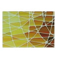 thumbnail image 3 of Yellow Cutting Board, Snake Animal Skin Like Design Geomerical Shaped Ombre Colored Image, Decorative Tempered Glass Cutting and Serving Board, Small Size, Marigold Yellow, by Ambesonne, 3 of 5