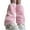 800 pink, variant on Trendy Plush Leg Warmers for Women Aesthetic Pattern Colorful Furry Boot Cuffs Leg Gaiters Sleeve Footless Long Socks