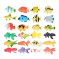 thumbnail image 2 of 24 modelos de peces de simulación de organismos marinos, juguetes educativos para niños en edad preescolar (12 peces tropicales y 12 peces dorados), 2 of 7