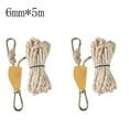 thumbnail image 2 of CENL 2pcs outdoor pulley adjuster tent holder reflective rope outdoor binding 4mm/6mm, 2 of 10