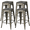 Gun Metal, variant on Alden Design 24" Stackable Metal Bar Stools Counter for Indoor/Outdoor, Set of 4, Black