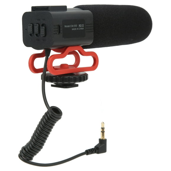 CM 550 Microphone, Camera Microphone Audio Gain Pure Audio Effects for Program Interviews