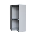 thumbnail image 5 of Polygon Corner Wardrobe, Storage Armoire Cabinet with Hanging Rail, 5 of 6