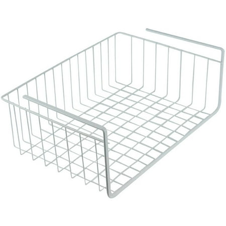 Southern Homewares White Wire Under Shelf Storage Organization Basket 15