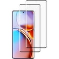 thumbnail image 1 of ccwmincc [2-Pack] Screen Protector for Motorola Moto Edge+ / Plus 2023 Tempered Glass, 9H Hardness Tempered Glass, 3D Curved, Full Coverage, Bubble Free, Case Friendly, 1 of 1