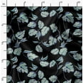 thumbnail image 2 of Soimoi Pure Silk Black Fabric By the Yard - 42 Inch Wide - Leaves Pattern Fabric - Botanical and Elegant Designs for Various Uses Printed Fabric, 2 of 6