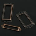 thumbnail image 4 of Bgsha 20Pcs Antique Brass Drawer Label Pull Cabinet Frame Handle File Name Card Holder, 4 of 9