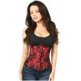 thumbnail image 5 of Daisy Corsets Lavish Red Underbust Corset w/Black Lace Overlay, 5 of 13