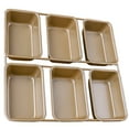 thumbnail image 4 of Rectangular Non Stick Baking Mold 6 Grids Baking Plate Tray Toast Mould Household Baking Gadget Cake Mold Golden, 4 of 7