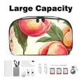 thumbnail image 3 of Peach Hard Drive Bags Travel Case Charging Cord Organizer - Oxford Cloth Waterproof Electronics Digital Accessories Pouch with Organizer Charger Station - 5.9x9.44x3.14 in, 3 of 6