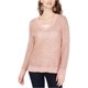 thumbnail image 1 of INC Womens Pointelle Pullover Sweater, Rosa, X-Large, 1 of 2
