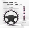 thumbnail image 5 of Kll Car Steering Wheel Cover, Universal 15 Inch, Soft Elastic And Comfortable,Car Accessories Decorations-Red Wine Glass Bottle, 5 of 7