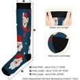 thumbnail image 3 of GZHJMY Cute Bear And Santa Compression Socks for Women Men, Knee High Stockings for Athletic Sports,Running,Travel, 3 of 7
