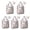 Pioneer Flower Floral-2, variant on 5 Pack Foldable Shopping Bag,Pioneer Flower Floral Print Pattern Reusable Grocery Bags with Pockets,Large Reusable Tote Bags with Handles Waterproof & Lightweight