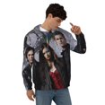 thumbnail image 4 of Vampire Diaries Men's Hoodie With Color Drawstrings Sweatshirt Hooded Pullover Print Winter Coat Jacket Xx-Large, 4 of 9