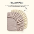 thumbnail image 5 of HARPPA Muslin Baby Bassinet Sheets 2 Pack, Breathable Bamboo Viscose Cotton, 32.68" x 18.9", 5 of 12