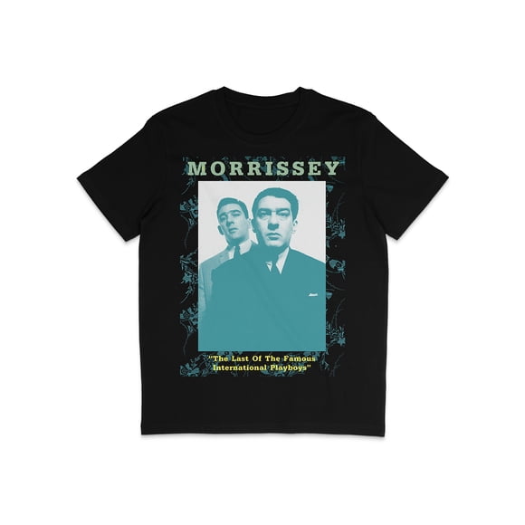 T-shirt Graphique pour Hommes et Femmes avec Fun Morrissey et les Krays Intitulé 'le Dernier des Célèbres Playboys Internationaux'