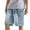 Blue, variant on Boys Jean Shorts Straight Leg Loose Elastic Waist Boys Cargo Shorts Boys Jean Shorts Size 8-10 Years