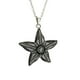 thumbnail image 2 of Juego de Aretes y Cadena con Dije Estrella de Mar ZVEZDA Plata Mexicana Ley .925 Gris, 2 of 5