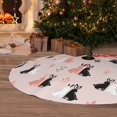 thumbnail image 6 of Yiaed White And Black Rabbit Print Christmas Tree Skirt , Tree SkirtsTree Mat for Christmas Winter Holiday Indoor Decorations-30", 6 of 7