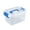Blue-L, variant on Transparent Storage Box Large Capacity Plastic Container with Lid for Toys Clothes Stackable and Space Saving Ideal for Living Room