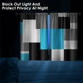 thumbnail image 3 of Light Blue Kitchen Curtains 36 Inch Length Black Grey White Window Curtains Over Sink Set of 2, Modern Short Tier Curtain for Kitchen, Abstract Geometric Art Small Kitchen Decor 26x36 Inch, 3 of 6