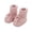 Hot Pink, variant on Baby Bow Crawling Shoes Solid Color Knitted Shoes Soft Sole Non Slip Floor Socks For Infant Toddler Indoor Walking Shoes White