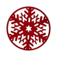 thumbnail image 1 of Christmas Snowflake Snowflake Design Cup Mats Tea Coffee Mats Decoration For Christmas Party Winter Holiday Wedding Dinner Rose Table Mats Small Dining Table Set for 2-4 Dinner Table Mats round Table, 1 of 3