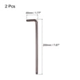 thumbnail image 2 of Unique Bargains T45 Anti Tamper Proof Torx Star Key Bit Wrench, L-Shape 7.87-inch Long Arm, S2 Steel 2 Pack, 2 of 5