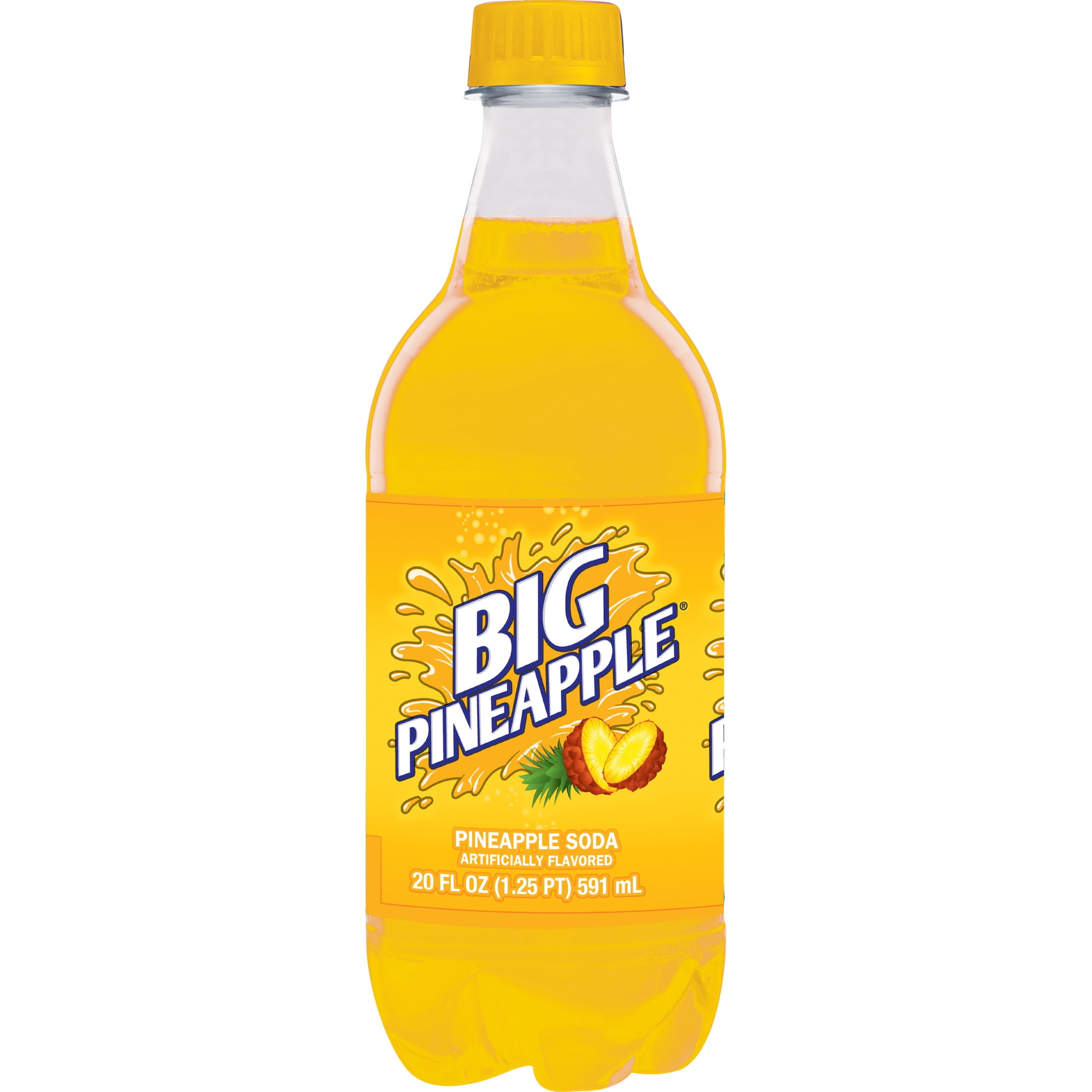Big Red Big Pineapple Soda, 20 Fl. oz.