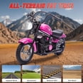 thumbnail image 7 of Electric Dirt Bike for Kids, 24V Motor Kids Dirt Bike, Cuoote 250W Ride On Motorcycle up to 15 mph, 150 lb Max Weight, Twist Throttle, Power Display, Rear Suspension, Hand Brake, 7 of 7
