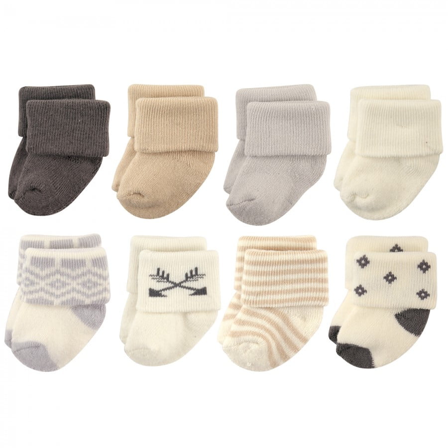 Hudson Baby Unisex Cotton Rich Newborn Y Terry Socks 