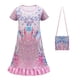 thumbnail image 5 of Vestido de princesa de manga corta con estampado de estrellas famosas para niñas y niños, disfraz de cosplay de Halloween para juego de rol de Navidad, 5 of 5