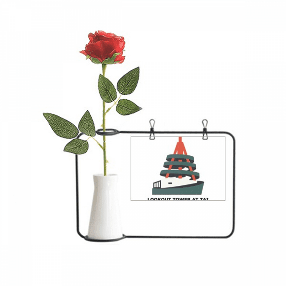Hong Kong Tai Po Waterfront Park Artificial Rose Flower Hanging Vases Decoration Bottle