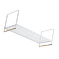 thumbnail image 3 of Cabinet Storage Shelf Rack Layered Storage Easy to Install Multifunction Counter Organizer Shelf for Seasoner Bowl Large White, 3 of 13