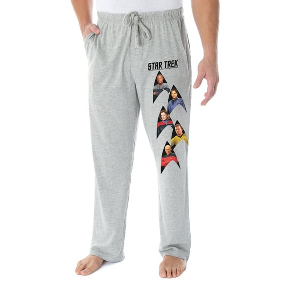 Star Trek Men's Captain Kirk Picard Janeway Archer Sisko Lounge Pajama Pants