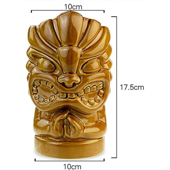 Suprobarware Tiki Mug Cocktail Mug - 28oz Ceramic Tiki Glasses For Cocktail Hawaiian Party