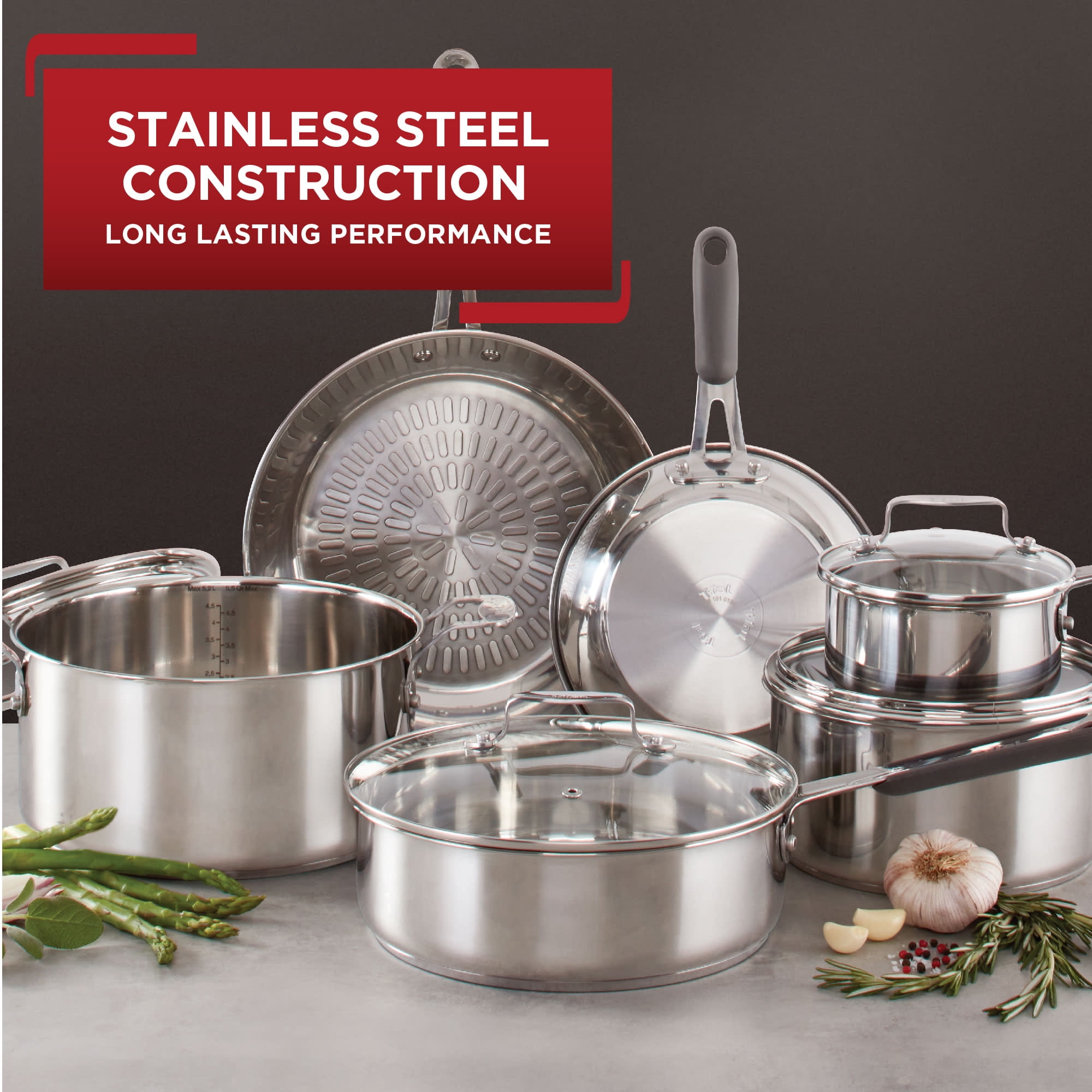 Performa Stainless Steel Cookware Set (12-Piece) - Clark Devon