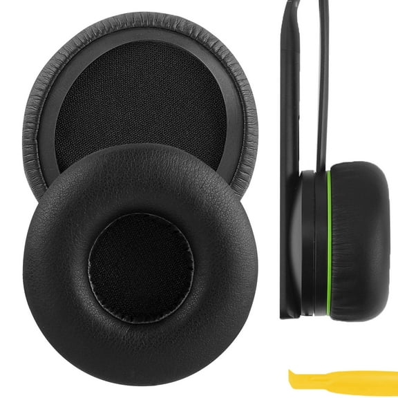 Geekria QuickFit Replacement Ear Pads for Xbox One Chat Headphones Ear Cushions, Headset Earpads, Repair Parts (Black)