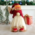 thumbnail image 1 of Adorno navideño de enano para escritorio | Decoración navideña de plástico rojo | Figura festiva de 27 x 11 x 7 cm | Decoración navideña que ahorra espacio para la oficina y el hogar, 1 of 5