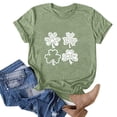 thumbnail image 2 of QIPOPIQ T-Shirts à Manches Courtes pour Femmes à Col Rond T-Shirts de la Saint-Patrick Tunique Shamrock T-Shirt T-Shirt Vert T-Shirts de la Saint-Patrick Hauts T-Shirt T-Shirts de Fête T-Shirts Graphiques Aubaines, 2 of 4