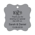 thumbnail image 1 of Darling Souvenir Thank You For Sharing Our Special Day Custom Monogram Initials Hang Tags Personalized Wedding Favor Gift Tags-Gray-50 Tags, 1 of 1