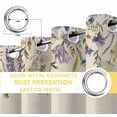 thumbnail image 4 of Fsddascl Purple Lavender Blackout Curtains for Bedroom/Living Room, Thermal Insulated Kitchen Curtains, Spring Rustic Wildflowers Botanical Beige Grommet Darkening Window Treatment Drapes 52"x84"x2, 4 of 6