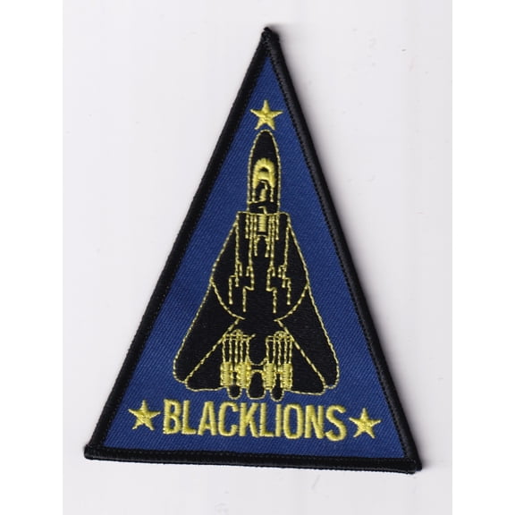 VF-213 Black Lions F-14 Patch – Hook and Loop, 4.5"