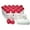 White/Red, variant on Rolling Sands 20 oz Sports Water Bottles 24 Pack, USA Made, BPA-Free, Dishwasher Safe