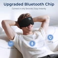 thumbnail image 6 of Sleep Mask with Bluetooth Wireless Music, Sleep Headphones with Timer, 3D Blackout Sleep Mask with Adjustable Straps for Side Sleepers, Wireless Music Eye Mask Speakers for Men Women, 6 of 8
