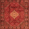 thumbnail image 1 of Ahgly Company Indoor Square Persian Orange Traditional Area Rugs, 8' Square, 1 of 1