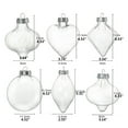 thumbnail image 3 of CIYISON Christmas Hanging Ball Ornament Plastic Transparent Fillable Ball for DIY Craft Projects Christmas Wedding Birthday Party Home Decor Xmas Tree Hang Ball, 3 of 14