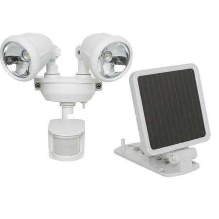 Solar Motion Activated Dual Head Light in White
